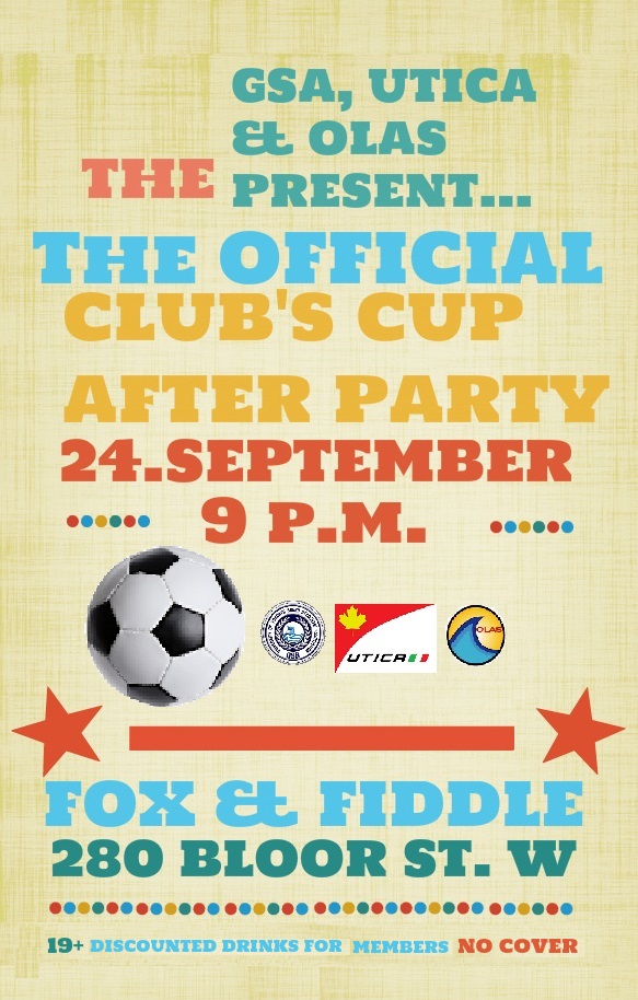 CLUBS CUP PUB POSTER